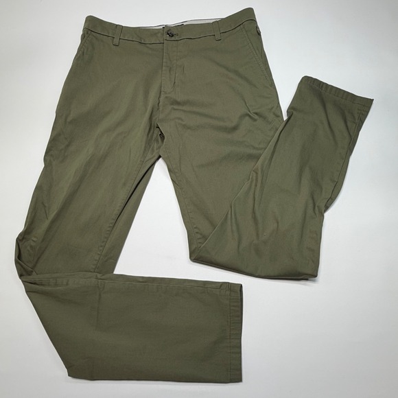 Birddogs Other - Birddogs Men's Olive Green Stretch Chino Pants 34x34 Slim Fit
